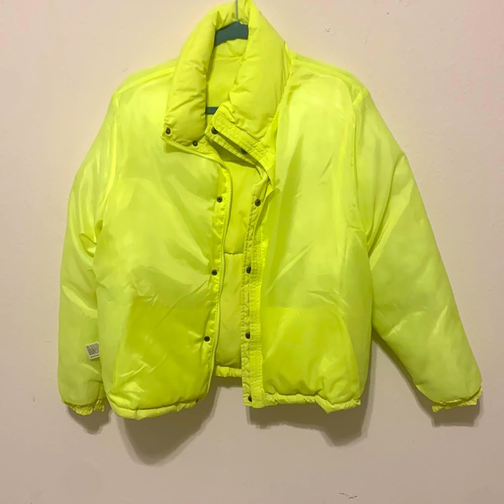 Lime Green Puffer Jacket